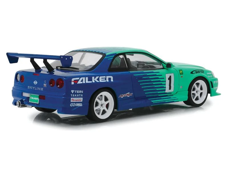 Greenlight Rennwagen Falken Nissan Skyline GT-R (R34) #1 1:18 5 Greenlight Rennwagen Falken Nissan Skyline GT-R (R34) #1 1:18 – Bild 3