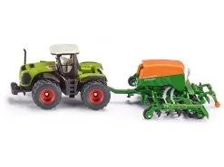 Siku Traktor Claas Xerion 5000 mit Amazone Sämaschine 1:87