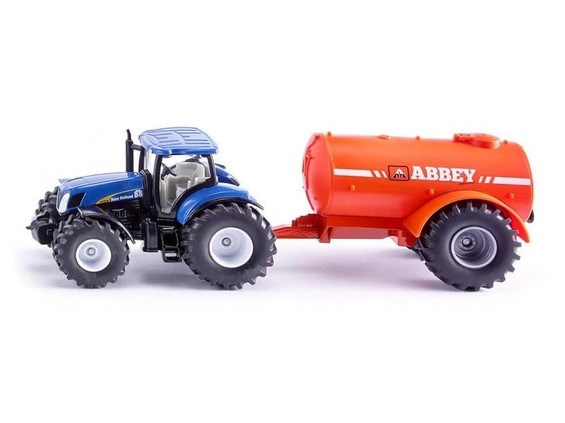 Siku Traktor New Holland T7070 mit Abbey Güllefass 1:50 3 Siku Traktor New Holland T7070 mit Abbey Güllefass 1:50