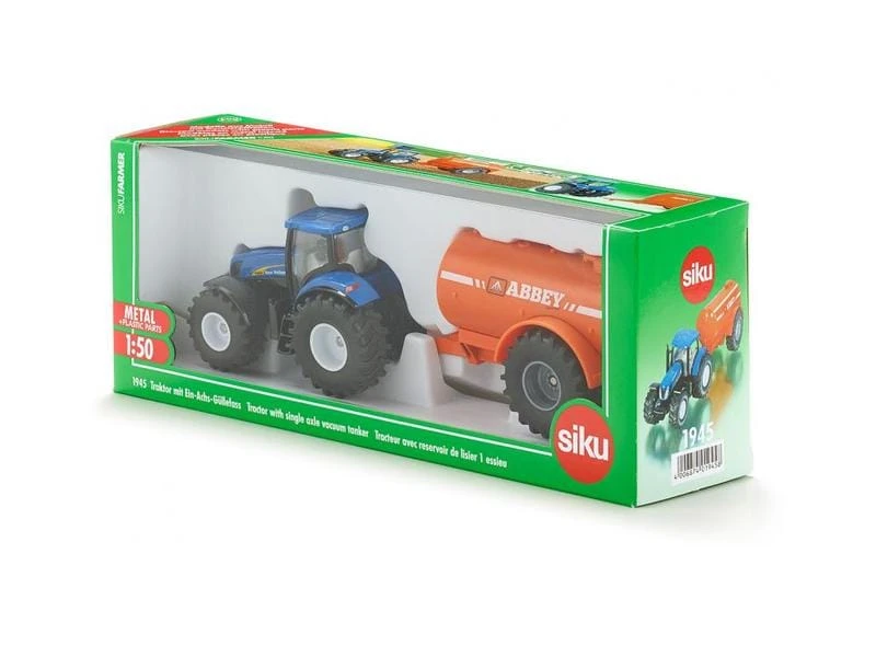 Siku Traktor New Holland T7070 mit Abbey Güllefass 1:50 4 Siku Traktor New Holland T7070 mit Abbey Güllefass 1:50 – Bild 2
