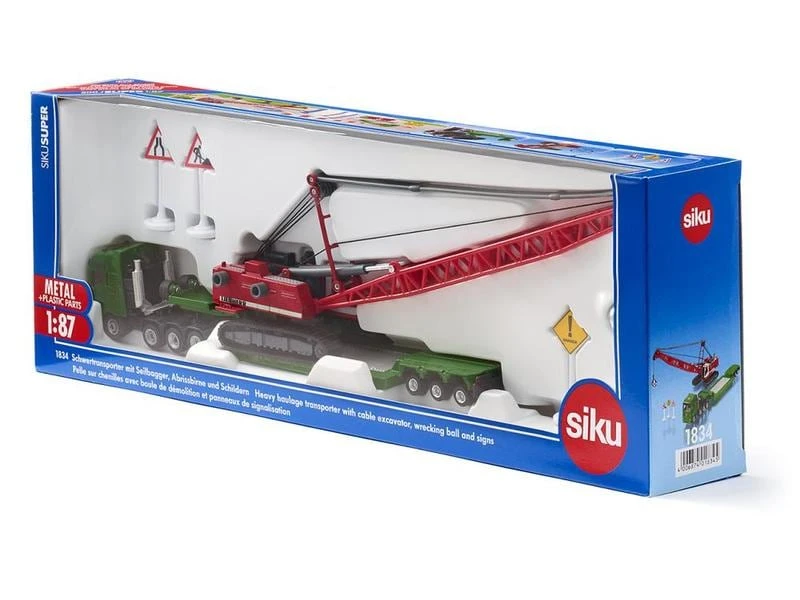 Siku MAN Schwertransport mit Liebherr Seilbagger 1:87 12 Siku MAN Schwertransport mit Liebherr Seilbagger 1:87 – Bild 10