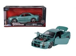 Jada Toys Sportwagen Nissan Skyline R34 GTR 2002 - Fast & Furious 1:24 -Cast Modelle Verkaufe 200706553 xxl