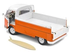 Solido Nutzfahrzeug VW T1 Pritsche Orange / Weiss 1:18 -Cast Modelle Verkaufe 207658479 xxl