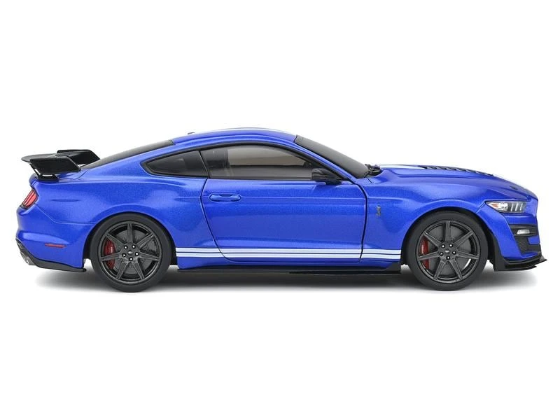 Solido Sportwagen Ford Mustang GT500 Blau 1:18 7 Solido Sportwagen Ford Mustang GT500 Blau 1:18 – Bild 5
