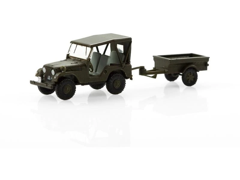 ACE Willys M38A1 Armee Jeep mit Aebi Gelpw Anhänger 68 1:87 4 ACE Willys M38A1 Armee Jeep mit Aebi Gelpw Anhänger 68 1:87 – Bild 2