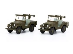 ACE Jeep PAK58 Panzer Abwehr Kompanie-BAT 2er Set 1:87