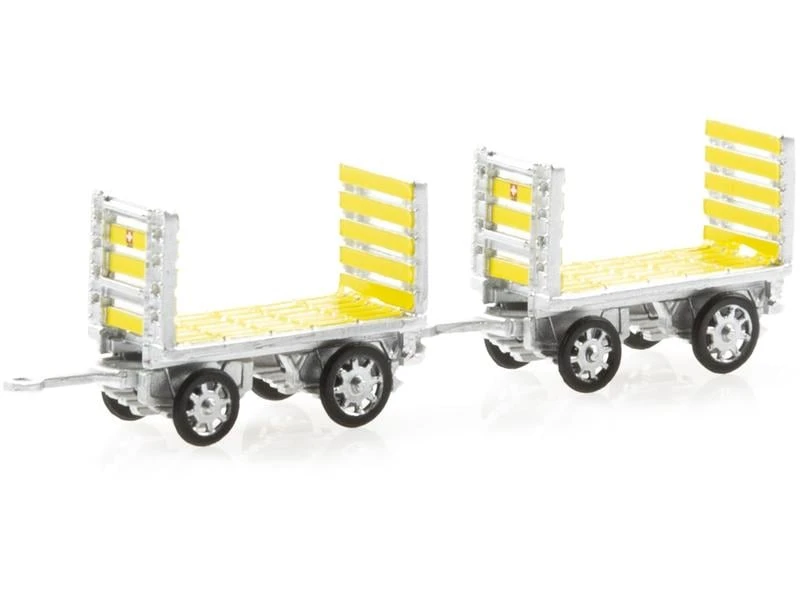 ACE Anhänger PTT Gepäckwagen 2er Set 1:87 3 ACE Anhänger PTT Gepäckwagen 2er Set 1:87
