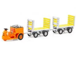 ACE SBB Nefag Schlepper 3 Rad mit 2 Trolleys 1:87