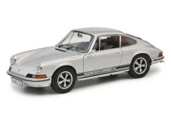 Schuco Sportwagen Porsche 911S Coupé, Silber 1:18