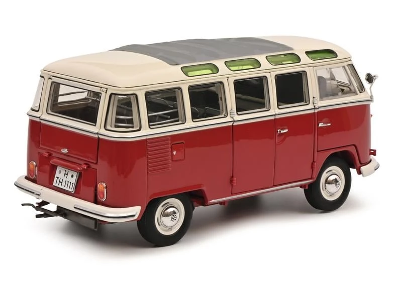 Schuco Van VW T1b Samba, Rot / Weiss 1:18 5 Schuco Van VW T1b Samba, Rot / Weiss 1:18 – Bild 3