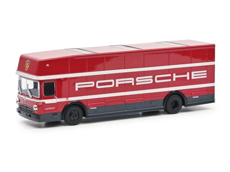 Schuco Bus Mercedes O317 Porsche Renntransporter 1:87 3 Schuco Bus Mercedes O317 Porsche Renntransporter 1:87