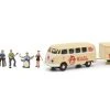Schuco Van VW T1 mit Anhänger «The Red Monkeys» 1:87 -Cast Modelle Verkaufe 220577144 xxl