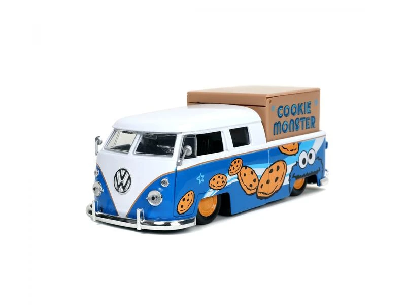 Jada Toys PKW Cookie Monster VW Bus Pick Up 1:24 9 Jada Toys PKW Cookie Monster VW Bus Pick Up 1:24 – Bild 7