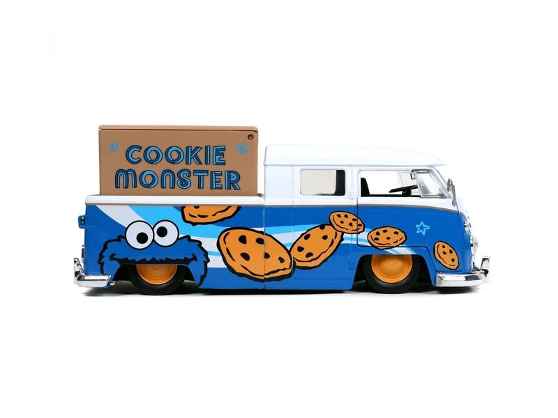 Jada Toys PKW Cookie Monster VW Bus Pick Up 1:24 11 Jada Toys PKW Cookie Monster VW Bus Pick Up 1:24 – Bild 9