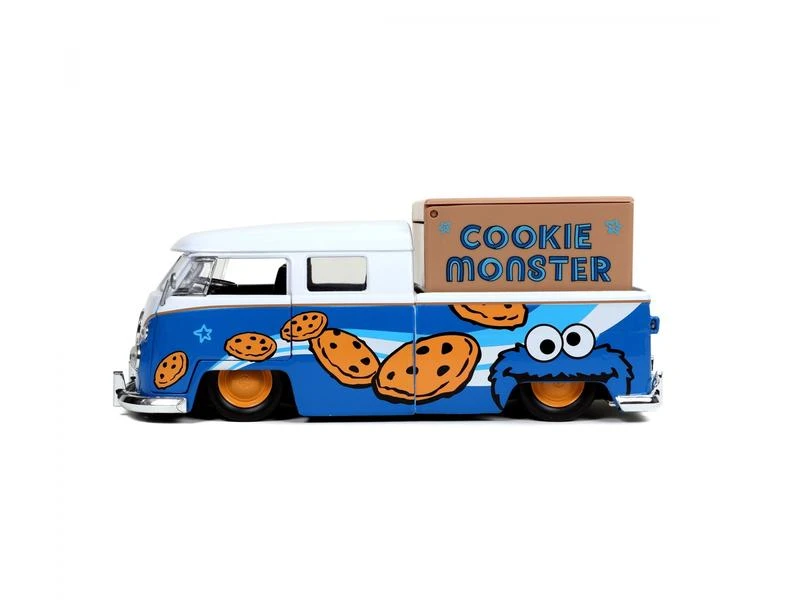 Jada Toys PKW Cookie Monster VW Bus Pick Up 1:24 12 Jada Toys PKW Cookie Monster VW Bus Pick Up 1:24 – Bild 10