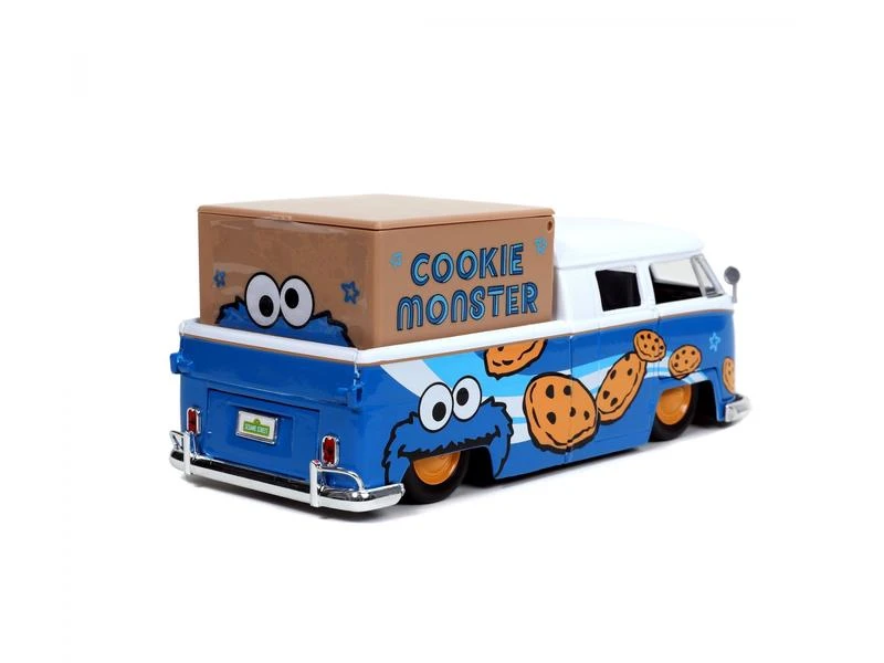Jada Toys PKW Cookie Monster VW Bus Pick Up 1:24 13 Jada Toys PKW Cookie Monster VW Bus Pick Up 1:24 – Bild 11