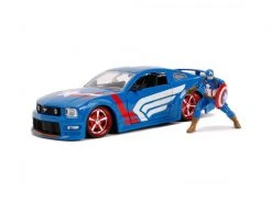Jada Toys Sportwagen Marvel 2006 Ford Mustang GT Captain America 1:24 -Cast Modelle Verkaufe 226002329 xxl