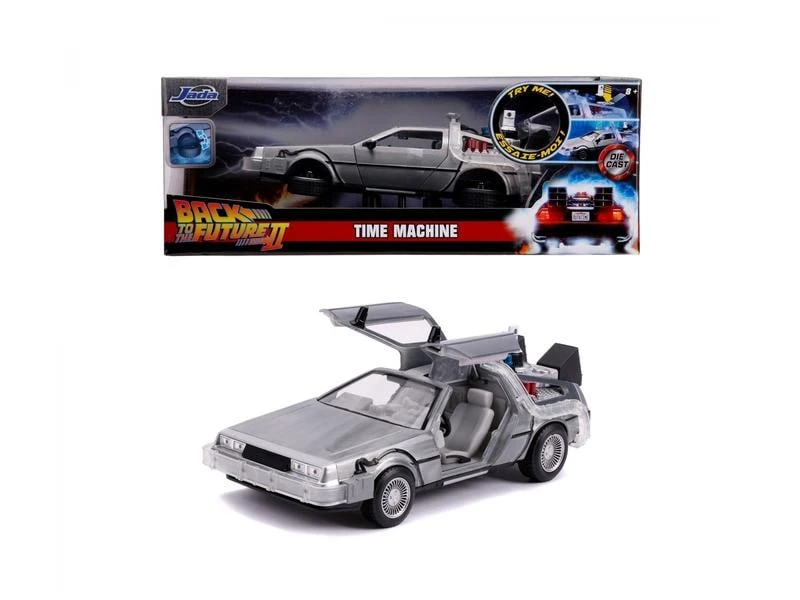 Jada Toys Sportwagen Back to the Future 2 Time Machine 1:24 9 Jada Toys Sportwagen Back to the Future 2 Time Machine 1:24 – Bild 7